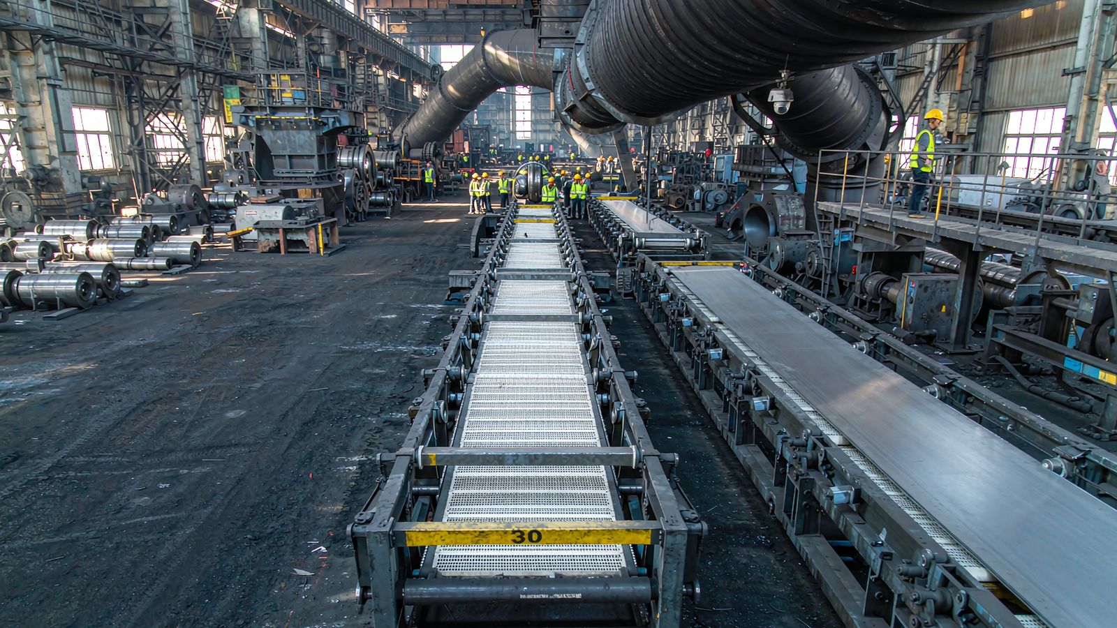 Factory workshop, production equipment